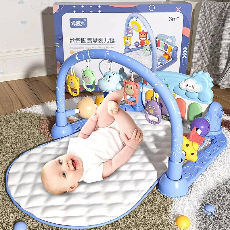 Tapis d’Éveil Interactif pour Bébé – Confort, Apprentissage et Amusement en Douceur