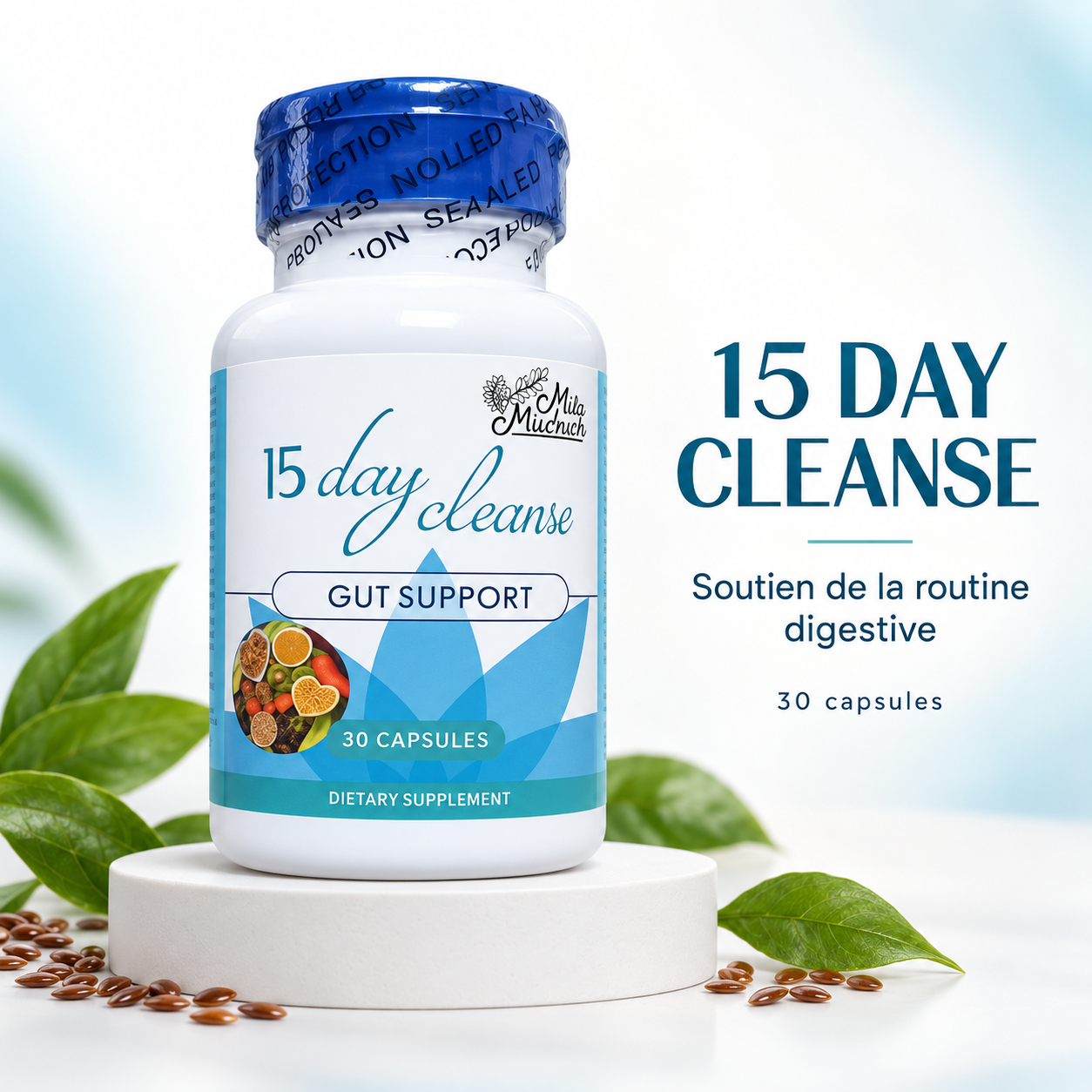 15 Day Cleanse Express — Le Grand Nettoyage du Ventre en 15 Jours Chrono (30 gélules)