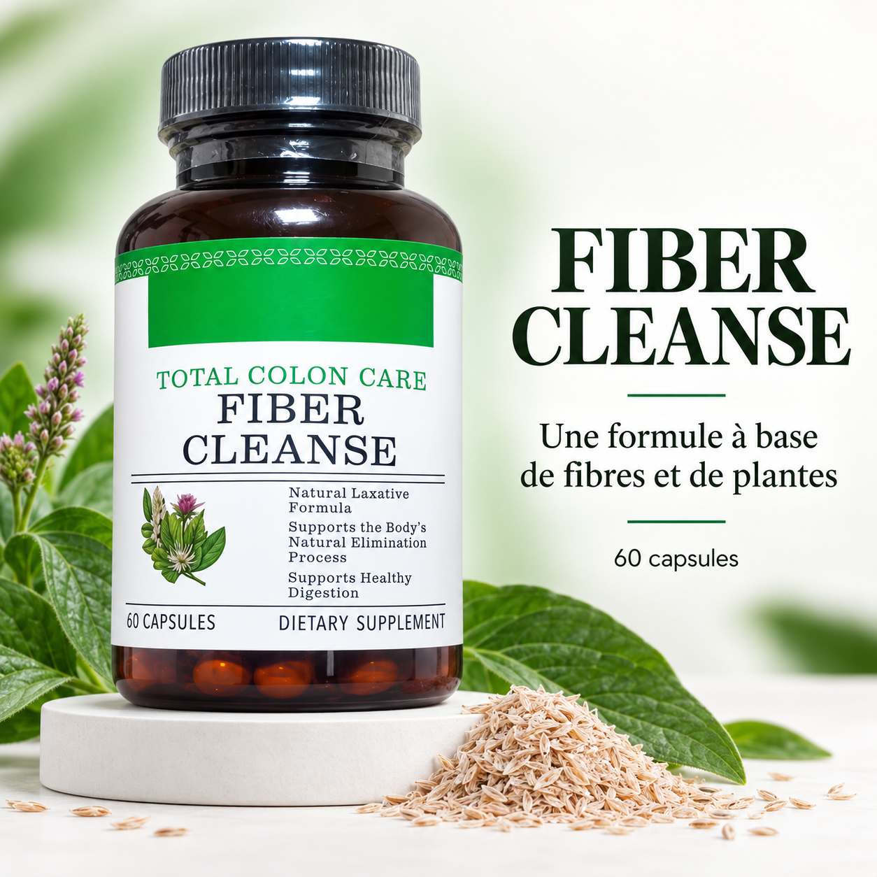 Total Colon Care Détox — Nettoyage Doux des Intestins & Ventre Plat (60 gélules)