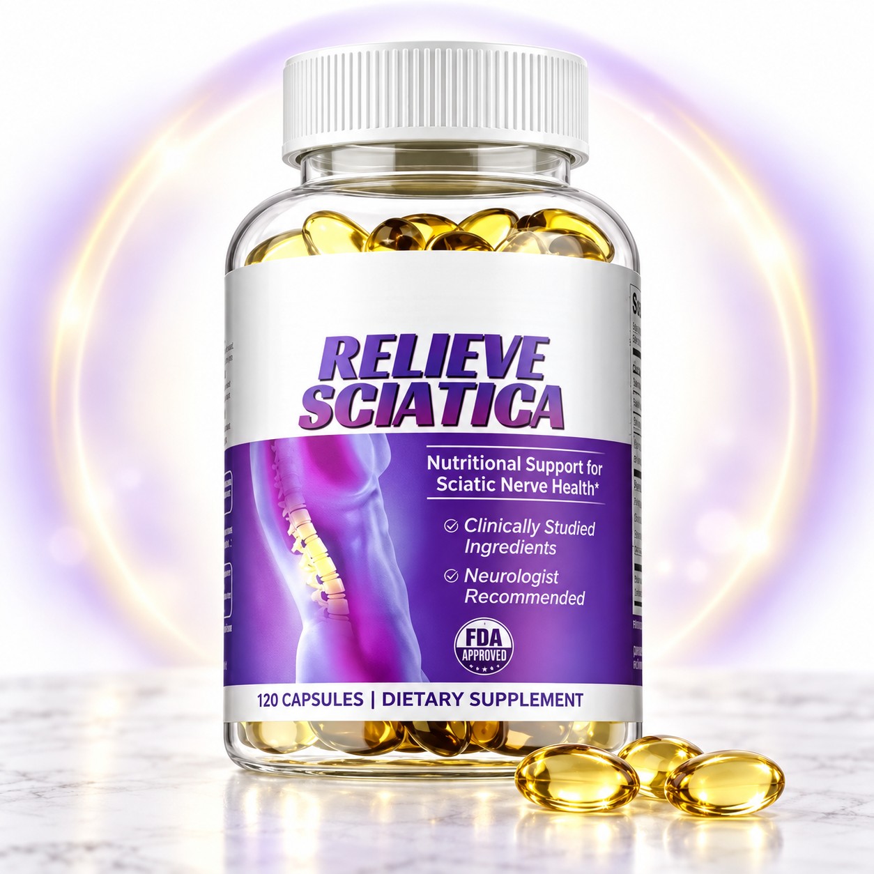 Sciatica Relief — Confort du Nerf Sciatique, Apaisement Lombaire & Soulagement Nerveux