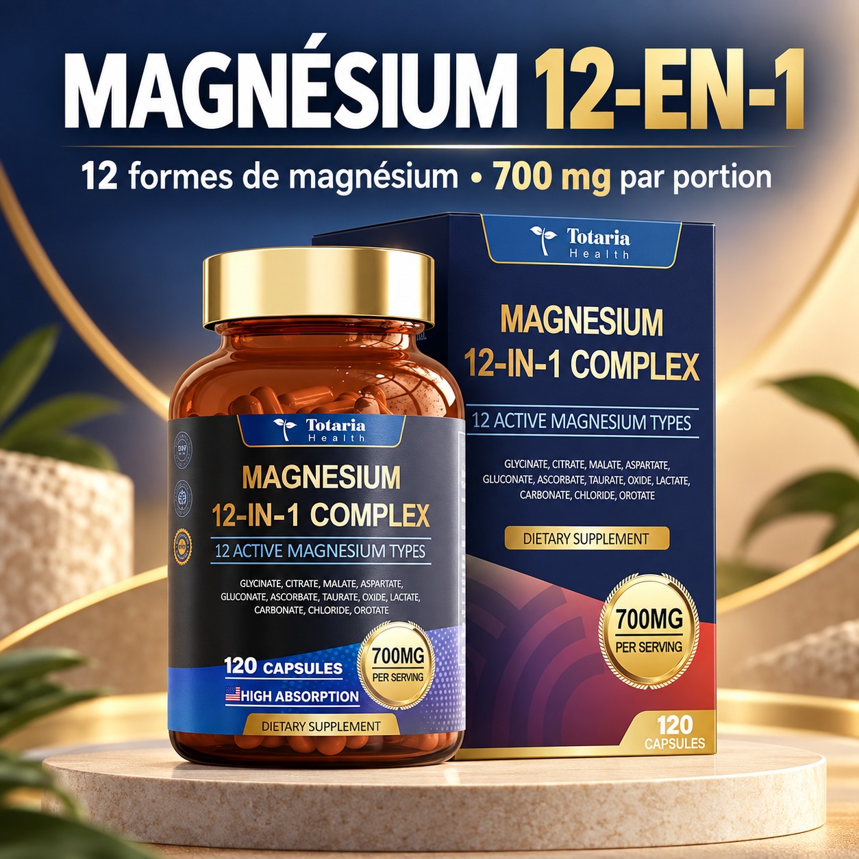 Complexe Magnésium 8-en-1 Simple, 8-en-1 Ultra ou 12-en-1 — Choisissez la Formule qu'il Vous Faut