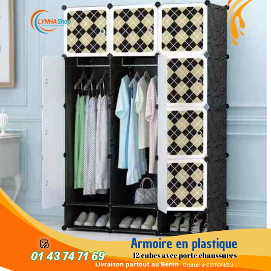 La Puissance du Rangement Intelligent : Notre Armoire 12 Cubes avec porte chaussure qui Garde Tout, Absolument Tout, à sa Place !
