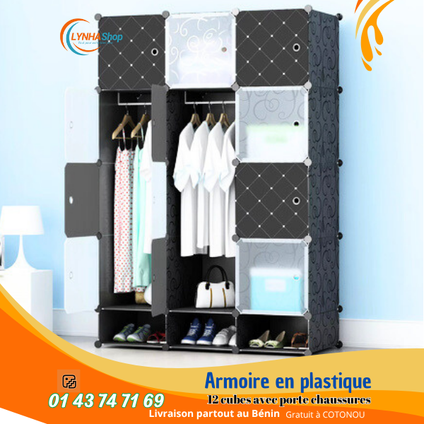 La Puissance du Rangement Intelligent : Notre Armoire 12 Cubes avec porte chaussure qui Garde Tout, Absolument Tout, à sa Place !