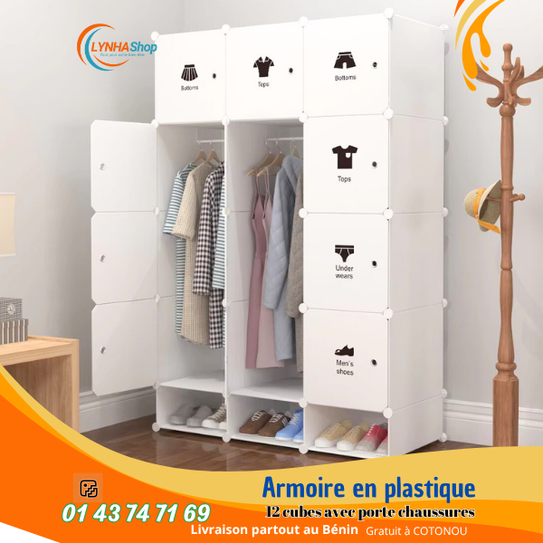 La Puissance du Rangement Intelligent : Notre Armoire 12 Cubes avec porte chaussure qui Garde Tout, Absolument Tout, à sa Place !