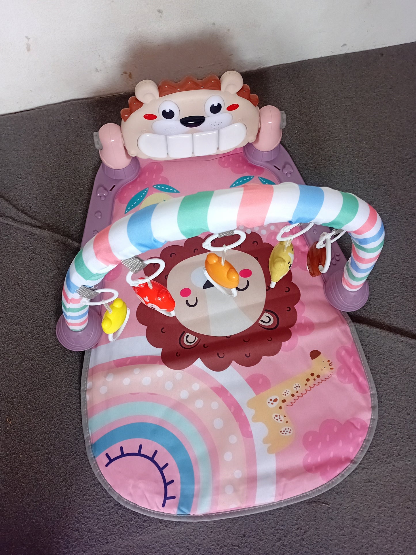 Tapis d’Éveil Interactif pour Bébé – Confort, Apprentissage et Amusement en Douceur