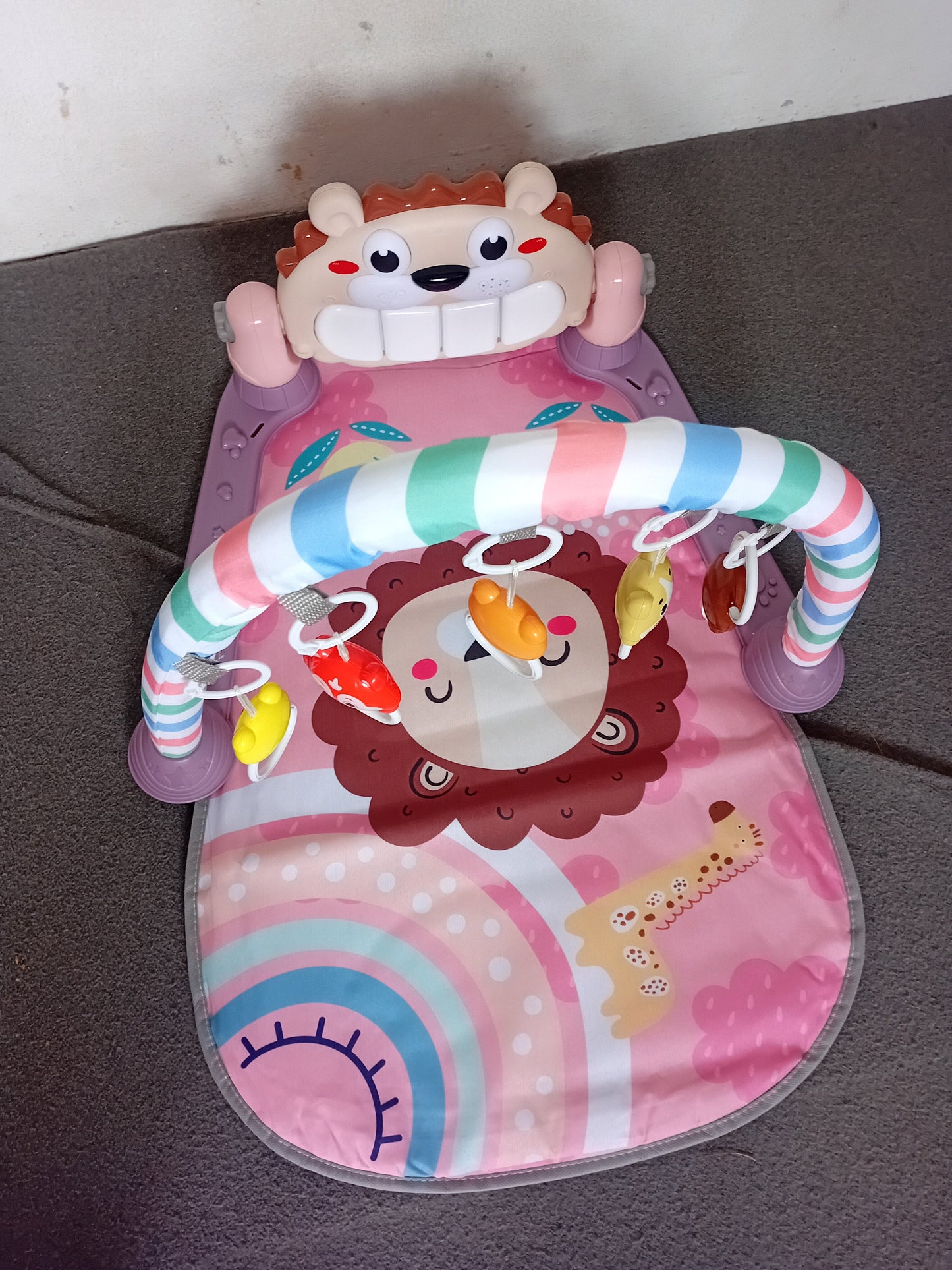 Tapis d’Éveil Interactif pour Bébé – Confort, Apprentissage et Amusement en Douceur