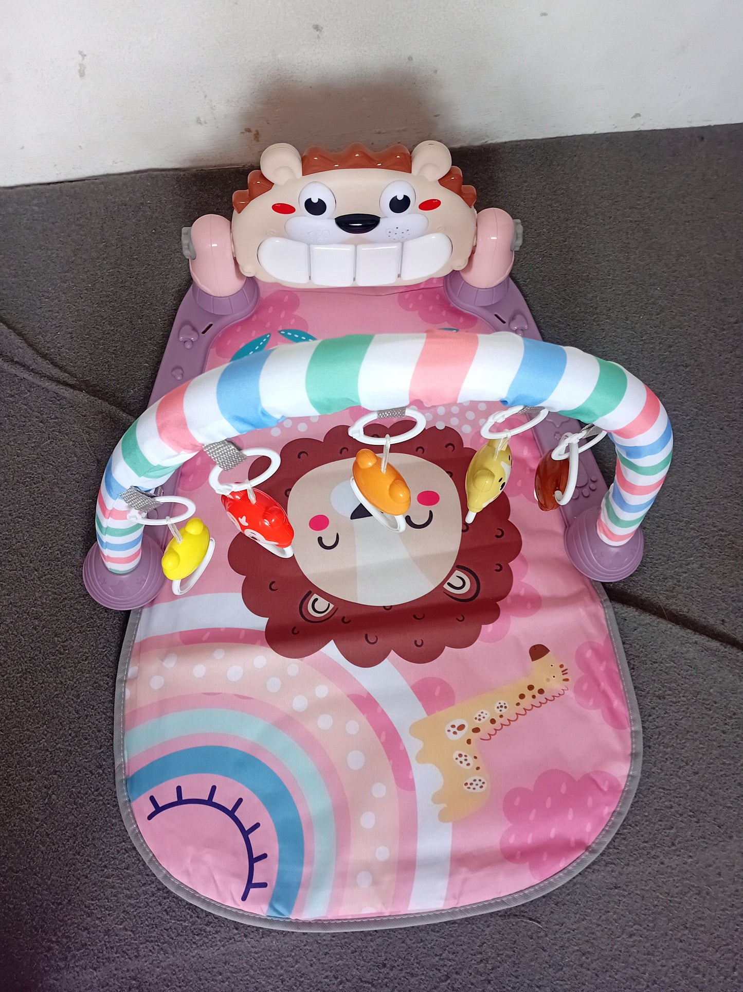 Tapis d’Éveil Interactif pour Bébé – Confort, Apprentissage et Amusement en Douceur