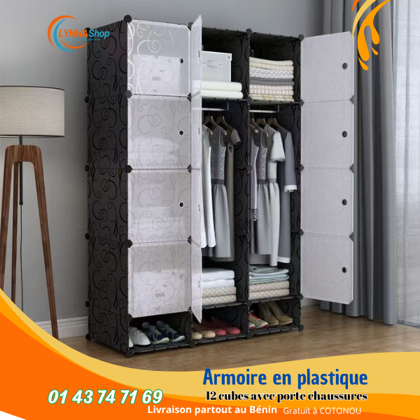 La Puissance du Rangement Intelligent : Notre Armoire 12 Cubes avec porte chaussure qui Garde Tout, Absolument Tout, à sa Place !