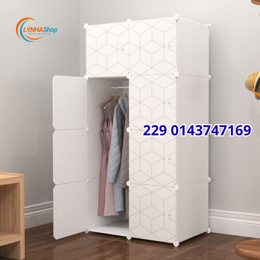 Fini le Désordre ! Découvrez l'Armoire Modulable 8 Cubes qui Simplifie Votre Vie.