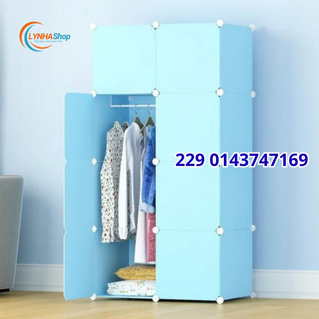 Fini le Désordre ! Découvrez l'Armoire Modulable 8 Cubes qui Simplifie Votre Vie.