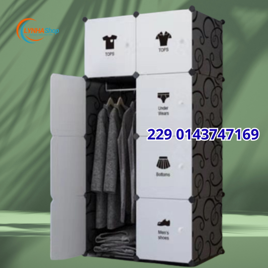 Fini le Désordre ! Découvrez l'Armoire Modulable 8 Cubes qui Simplifie Votre Vie.