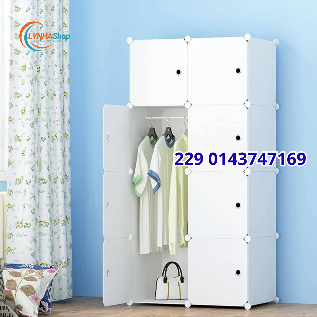 Fini le Désordre ! Découvrez l'Armoire Modulable 8 Cubes qui Simplifie Votre Vie.