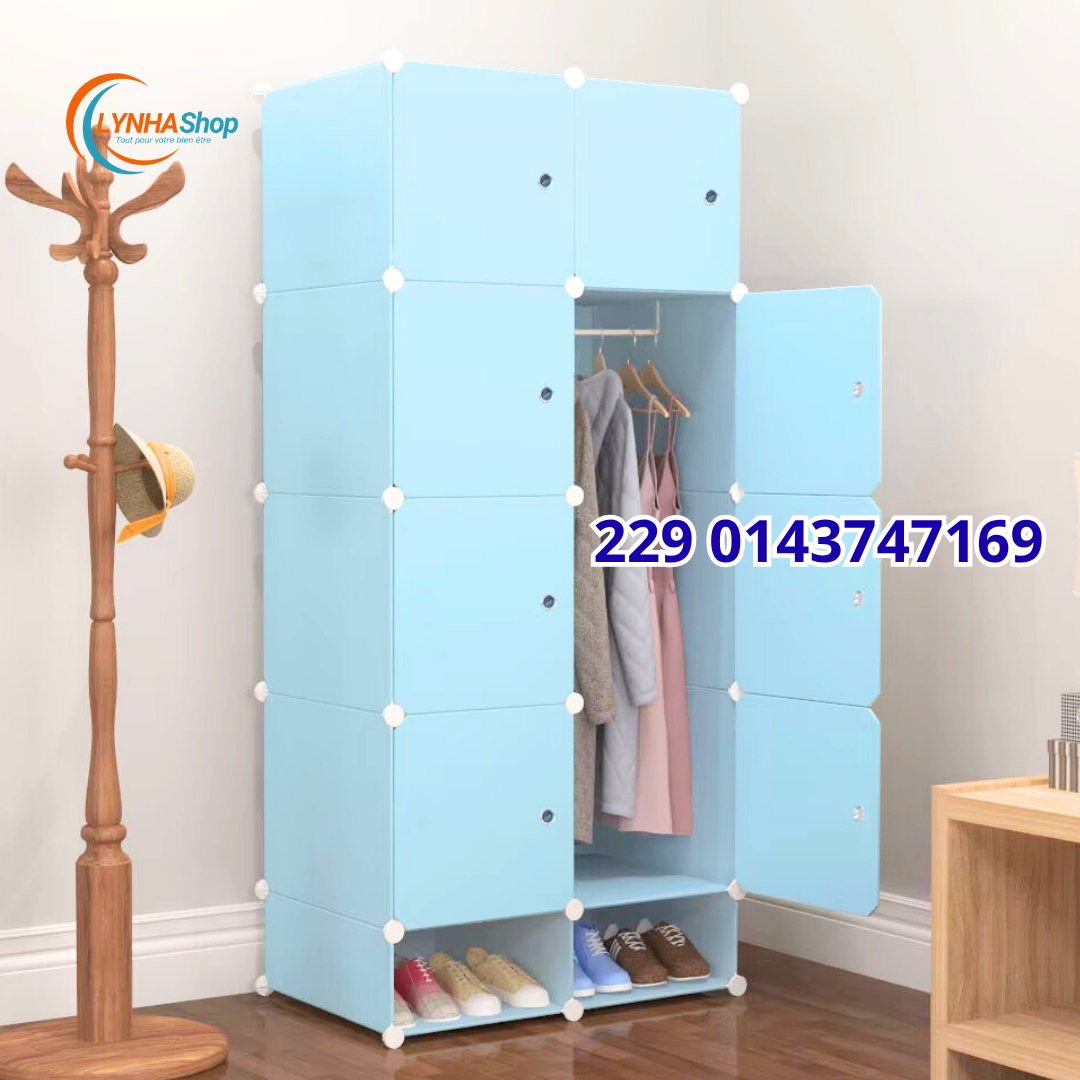 La Magie du Rangement : L'Armoire Compacte 8 Cubes qui S'occupe de Vos Vêtements ET de Vos Chaussures !