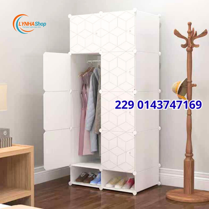 La Magie du Rangement : L'Armoire Compacte 8 Cubes qui S'occupe de Vos Vêtements ET de Vos Chaussures !