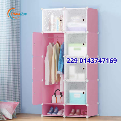 La Magie du Rangement : L'Armoire Compacte 8 Cubes qui S'occupe de Vos Vêtements ET de Vos Chaussures !