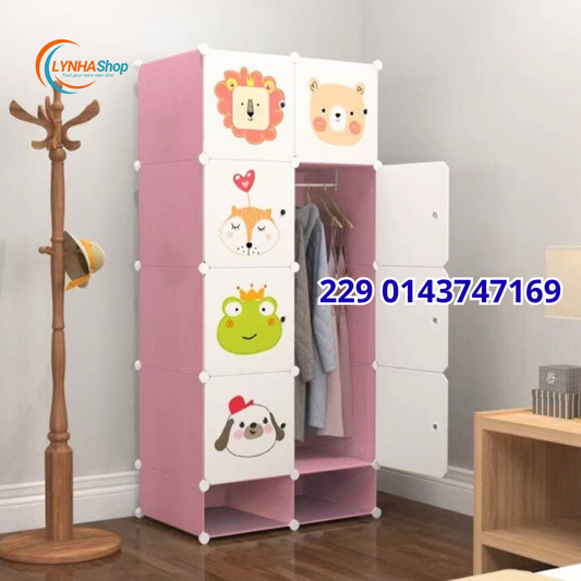 La Magie du Rangement : L'Armoire Compacte 8 Cubes qui S'occupe de Vos Vêtements ET de Vos Chaussures !