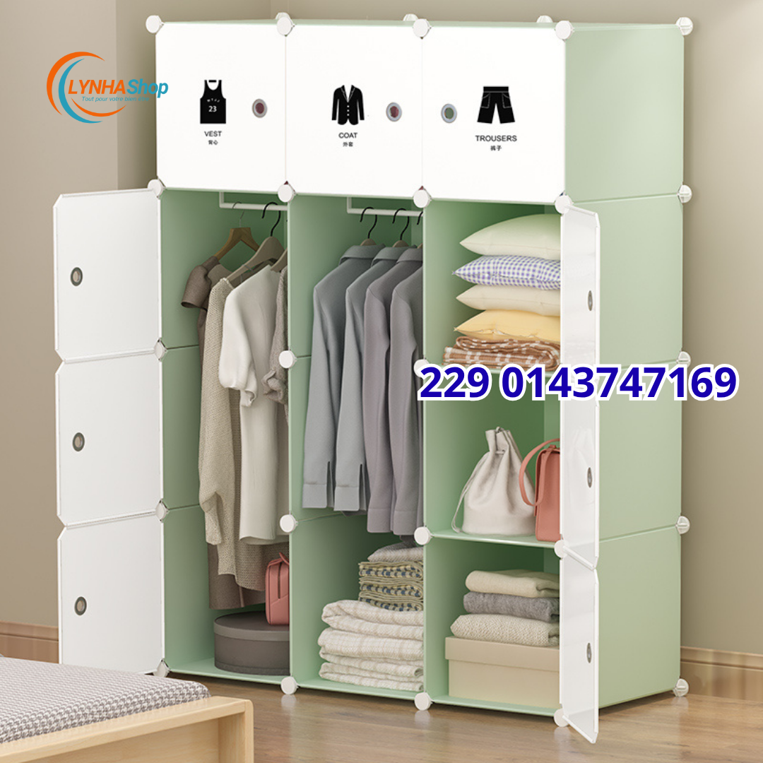 Plus de Place, Plus de Style. L'Armoire Modulable 12 Cubes sans porte chaussures Qui Réinvente Votre Rangement.