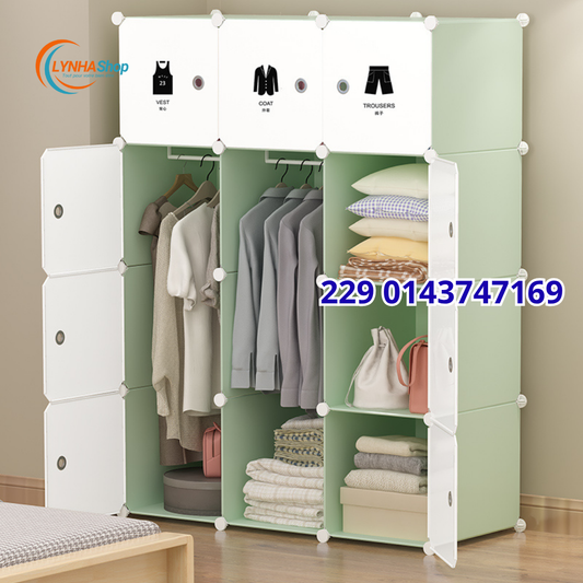 Plus de Place, Plus de Style. L'Armoire Modulable 12 Cubes sans porte chaussures Qui Réinvente Votre Rangement.