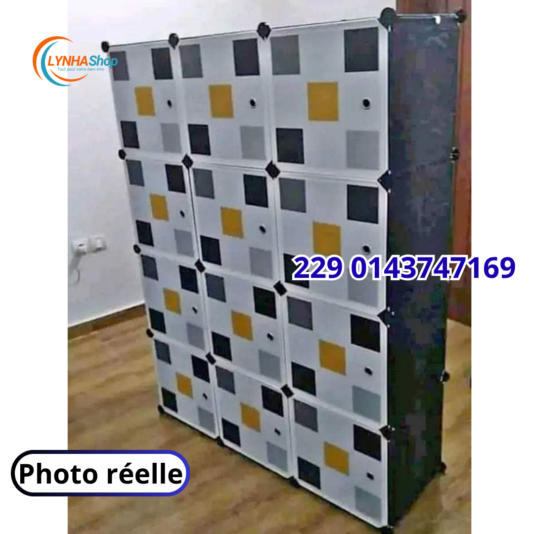 Plus de Place, Plus de Style. L'Armoire Modulable 12 Cubes sans porte chaussures Qui Réinvente Votre Rangement.