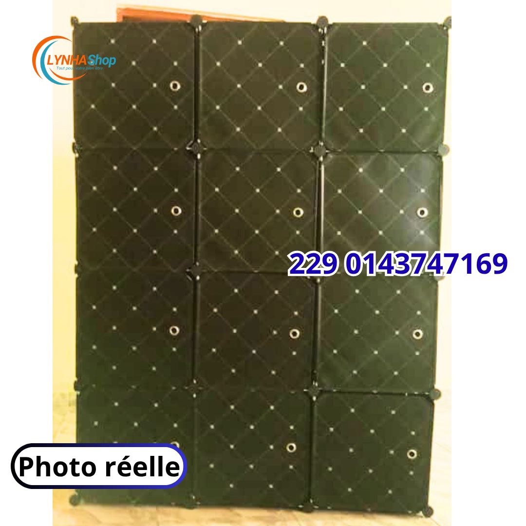 Plus de Place, Plus de Style. L'Armoire Modulable 12 Cubes sans porte chaussures Qui Réinvente Votre Rangement.