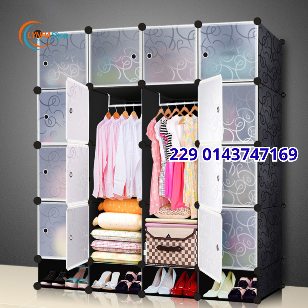 L'Organisation Niveau Expert : Découvrez l'Armoire 16 Cubes avec porte chaussure Conçue pour une Organisation Thématique Parfaite !