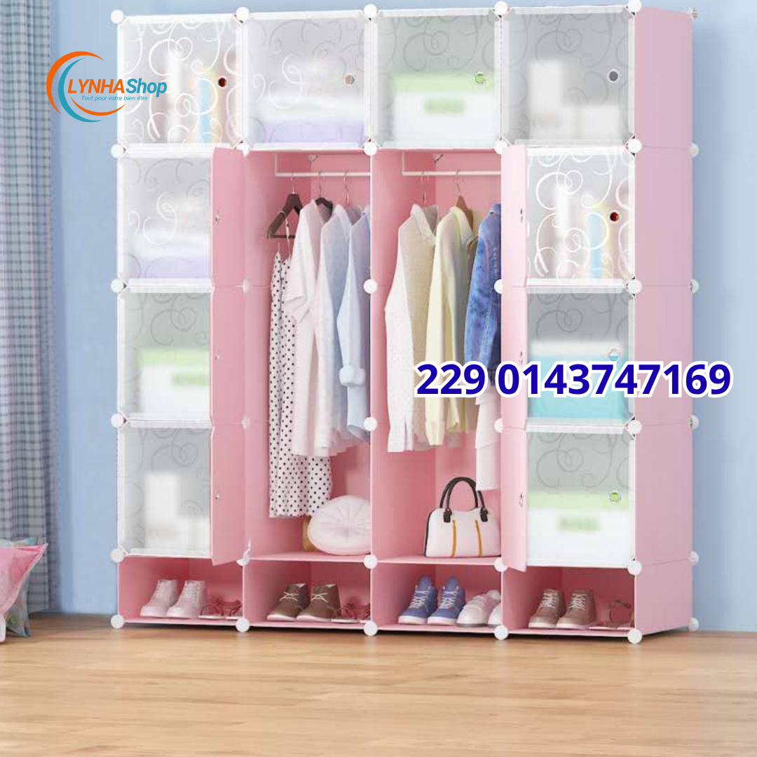 L'Organisation Niveau Expert : Découvrez l'Armoire 16 Cubes avec porte chaussure Conçue pour une Organisation Thématique Parfaite !