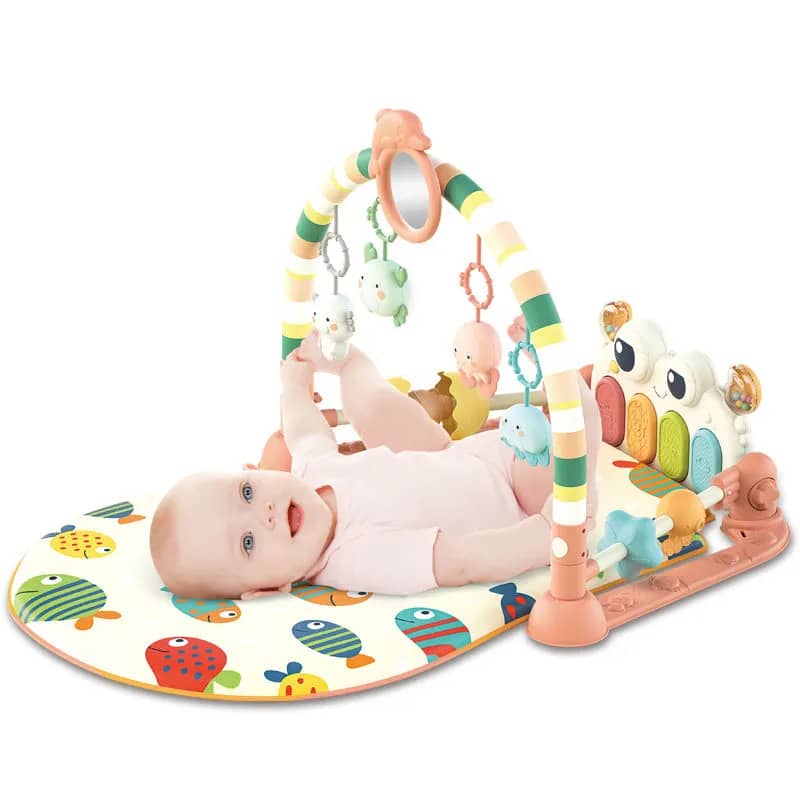 Tapis d’Éveil Interactif pour Bébé – Confort, Apprentissage et Amusement en Douceur