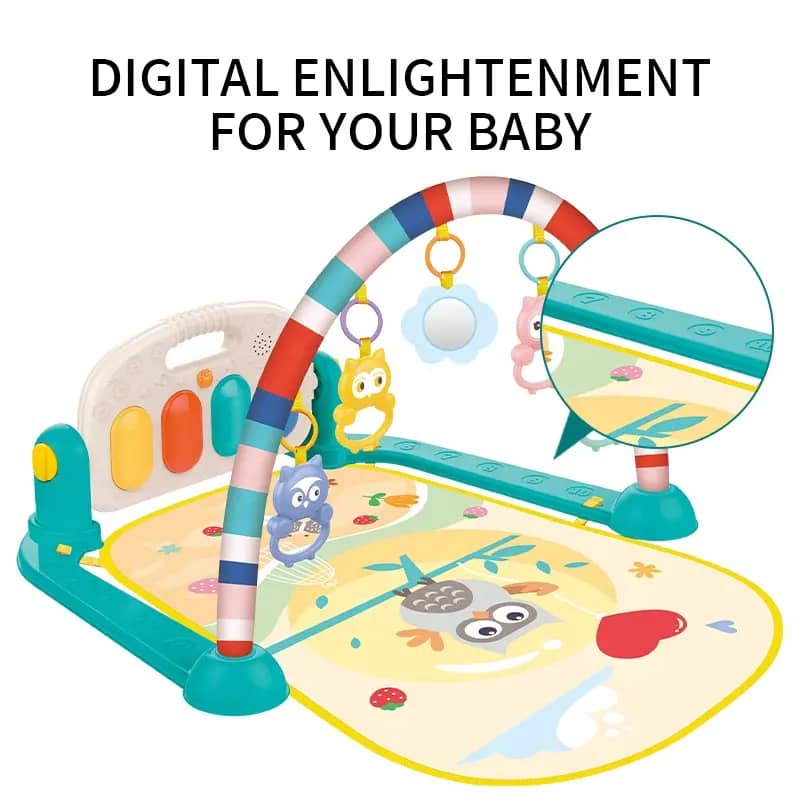 Tapis d’Éveil Interactif pour Bébé – Confort, Apprentissage et Amusement en Douceur