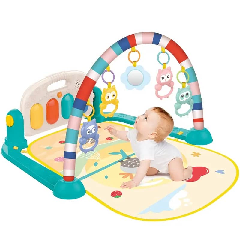 Tapis d’Éveil Interactif pour Bébé – Confort, Apprentissage et Amusement en Douceur